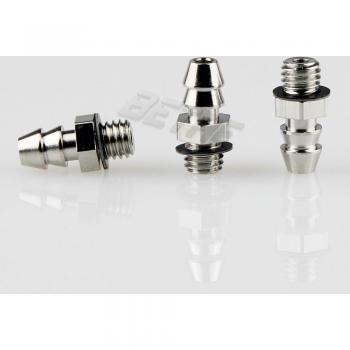 10pcs Pneumatic Hose M5 Male Mini Barb Connectors