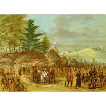 George Catlin Taensa Chiefs Puzzle – 300 Teile, La Salle Szene (1847–1848)