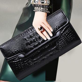 Cartera Elegante Piel de Cocodrilo