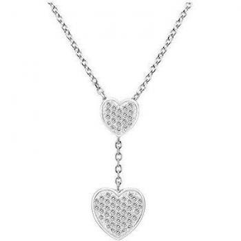 Collier en Argent et Zirconium Coeurs Joaly