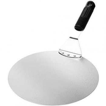 Glissière ronde pour pizza argent/noir