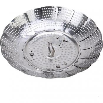 Retractable Stainless Steel Lotus Steaming Rack
