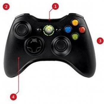 Manette Xbox 360 sans fil – Noir