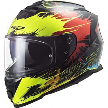 Cascos Motocross LS2 Modelo FF800 Storm en Negro, Amarillo y Rojo
