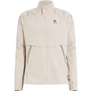 Chaqueta térmica Odlo Pro Warm Reflect para corredores, tono gris claro