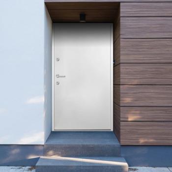 Portail aluminium blanc VidaXL 110 x 207,5 cm