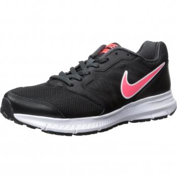 Nike Women’s Downshifter 6 Trail Running Shoes, Black with Hyper Punch Accents
