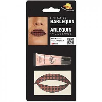 Kit de Tatuaje Labios Arlequina con Crema Hidratante