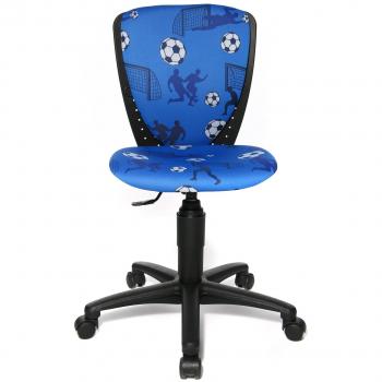 Topstar S'cool 3, Drehstuhl für Kinder, blau mit Fußball-Motiv