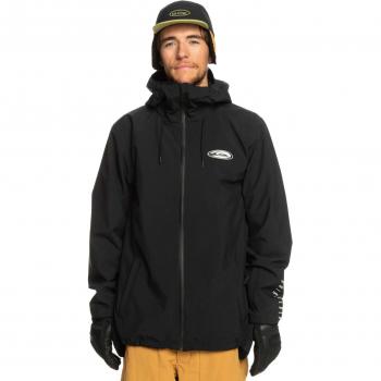 Quiksilver High In The Hood Giacca nera, modello TRUE BLACK, taglia L