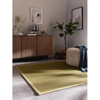 Mosaïque de tapis sisal vert 200 x 200 cm (Benuta)