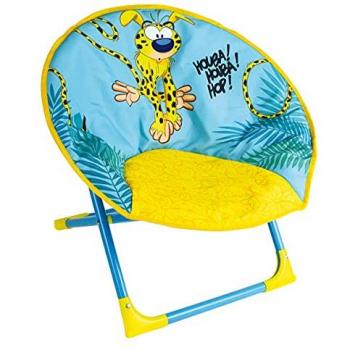 Kinderstoel Jemini Marsupilami 47x54 cm – Opvouwbaar, Blauw & Geel
