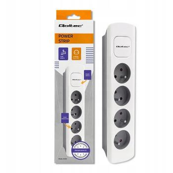 Qoltec 4er Steckdosenleiste 1,8m