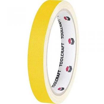 TOOLCRAFT HEB19L10GC Yellow Fabric Tape 10 m x 19 mm