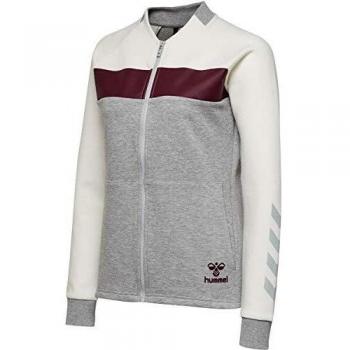 Hummel Damen‑Jogging-Jacke „Olivia“ Zip – Grau Melange, Größe XS