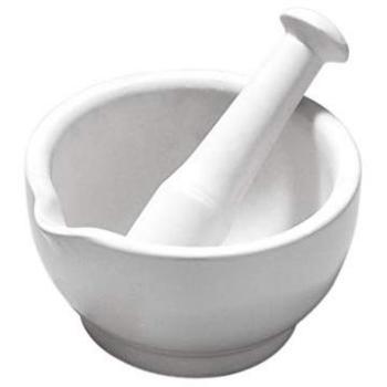 HerbMaster White Stone Mortar Pair