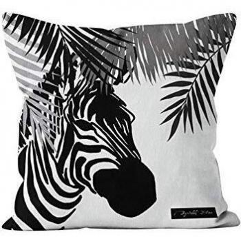 Soleil d’Ocre – Tissu coussin safari zèbre 40×40 cm