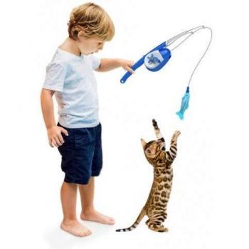 YAGU NATURE Caña de Pescar para Gatos 200 cm