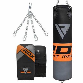 Kit Boxe RDX F12 Laranja – Saco 4ft + Luvas
