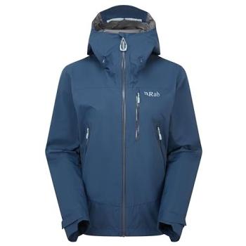Rab Downpour Womens Mountain Jacket Tempest Blue 10 Small