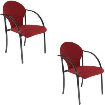 Besucherstuhl VISA BLACK bordeaux von Nowy Styl