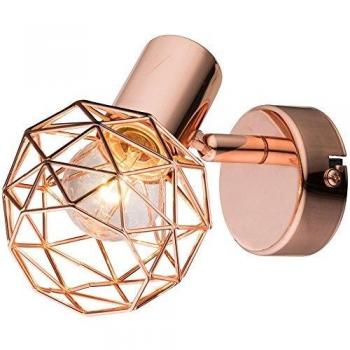 Treppenhaus‑Leuchte “XARA” – 1‑Flügel Kupfer‑Lampe, 54805‑1