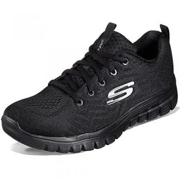 Comfort & Style Skechers – Graceful Vegan Zwart, 37 wide