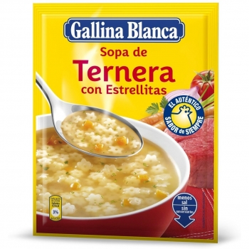 Gallina Blanca-Sopa Gallina Blanca Ternera Estrellas