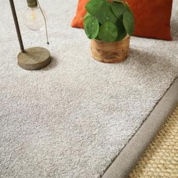 Tapis Doux Touch Grège Clair 160x230 Ganse Marron