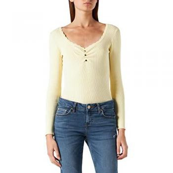 Giacca Maglione Morgan Giallo Scollatura A V XL