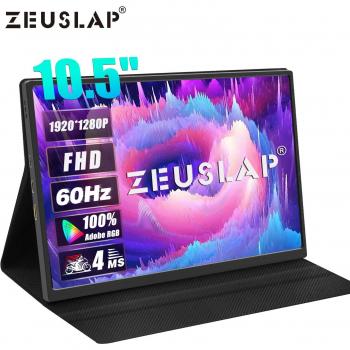 Monitor portativ ZEUSLAP Z10P 10.5 senza touchscreen negru