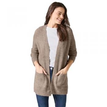 CECIL Bouclé Cardigan für Damen, Größe XL, beige