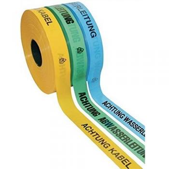 Multicoll Trassenwarnband L.250 m B.40mm Aufdruck Achtung Wasserleitung