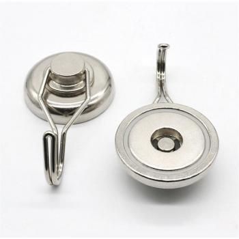 Powerful Magnetic Hooks 2PCS Stainless Steel for Household Use