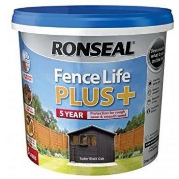 Litre Ronseal Fence Life Plus Tudor Black Oak