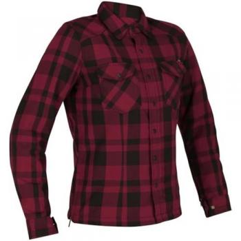 Camiseta Richa Moto Mujer Black-Burdeo