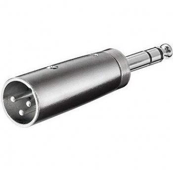 Wentronic XL013 XL-Adapter (3-polig XL-Stecker auf 6,35mm Stereo Stecker)
