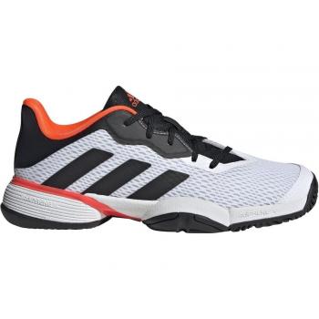 Adidas Barricade Junior Sport Schuhe für Tennis und Padel in Weiß/Schwarz/Rot Größe 35