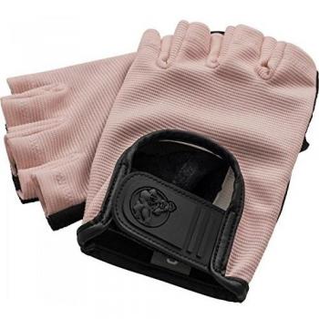 XS Pink Fitness Gloves with Leather Details
