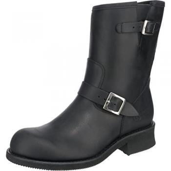 Cuir d'ingénieur Kochmann – bottes courtes noires 46
