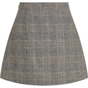 Tommy Hilfiger Karierter A-Linien-Rock, WOOL MIX CHECK MINI SKIRT