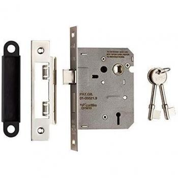 Easi‑T 3‑Lever Mortice Sashlock, Carlisle LSE5330NP/BP, EuroSpec, Nickel