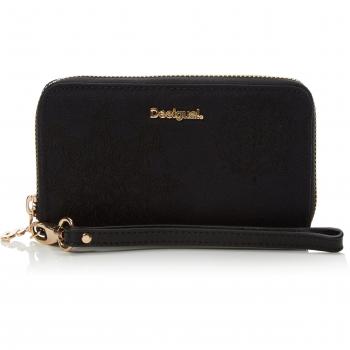 Billetera para Mujer Desigual MONE_MINI ZIP NEW Emma, Negro