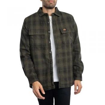 Superdry Herren Woll-Overshirt mit Fleece-Futter in Haze Ombre Olive, Größe XL