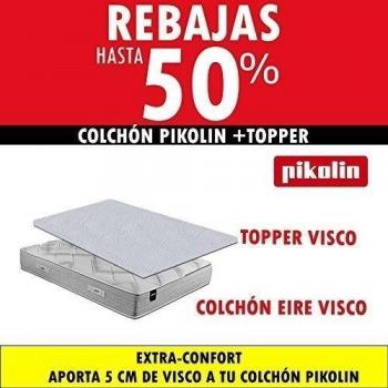 COLCHÓN PIKOLIN EIRE VISCO 27CM + TOPPER VISCOELÁSTICO CONFORT