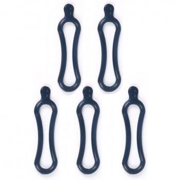 Cycling Headlamp Silicone Loop Set – 5 Pieces, Two Sizing Options