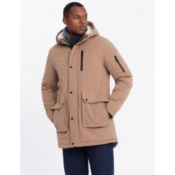 OMBRE Herren Parka mit Sherpa-Futter