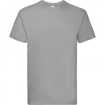 Super Premium Men's Short Sleeve T-Shirt (Fruit Of The Loom, Style: BC333, Color: Zinc, Size: Zinc/S)