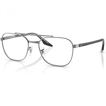 Ray-Ban Unisexo RX6485 2502 Marcos de vista Metal Metal Trasparente Cuadrado Normale