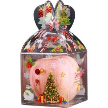 Bolsa de Navidad con Manzana de Caramelo y Muñeco de Nieve